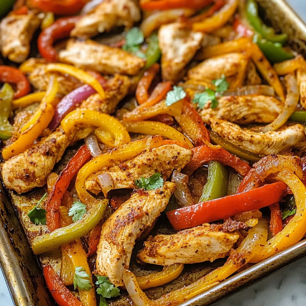 Sheet Pan Chicken Fajitas