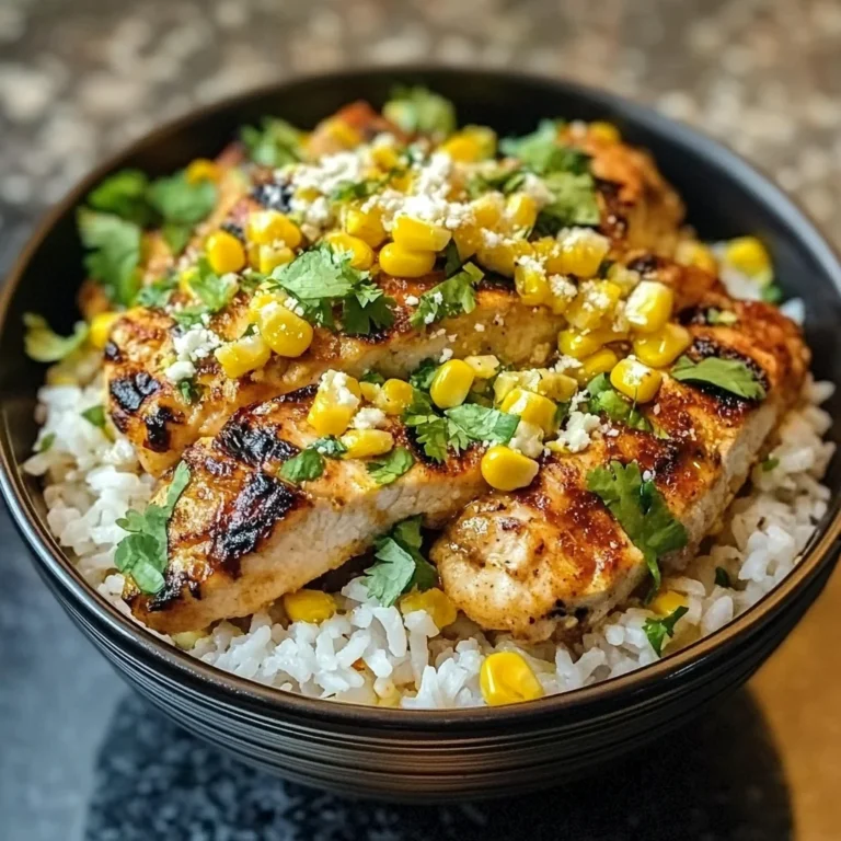 Street Corn Chicken Rice Bowl