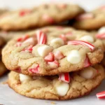 White Chocolate Candy Cane Cookies