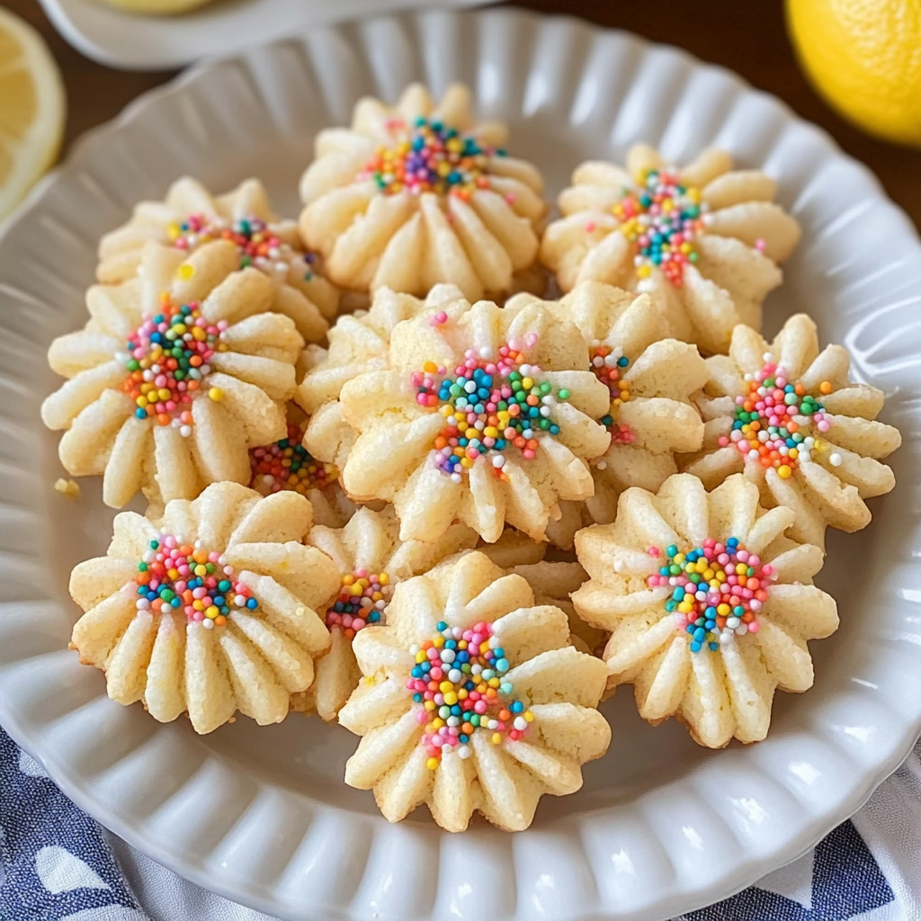Lemon Spritz Cookies