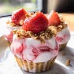 3 Ingredient Strawberry Yogurt Bites
