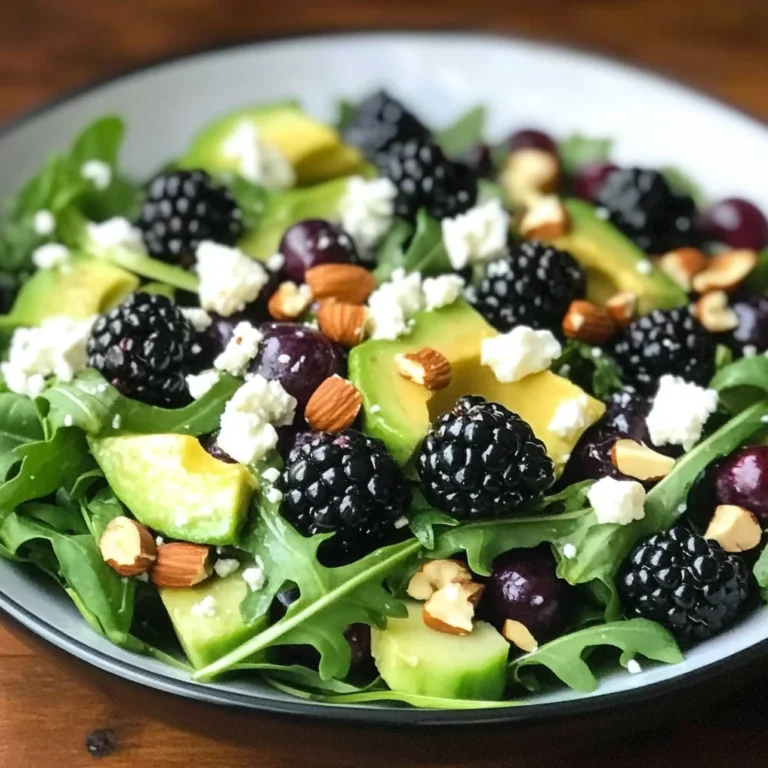 Blackberry, Avocado, and Arugula Salad