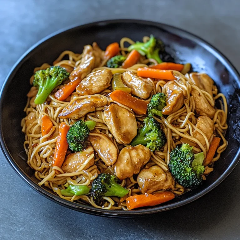 Chicken Lo Mein (Crazy Easy)