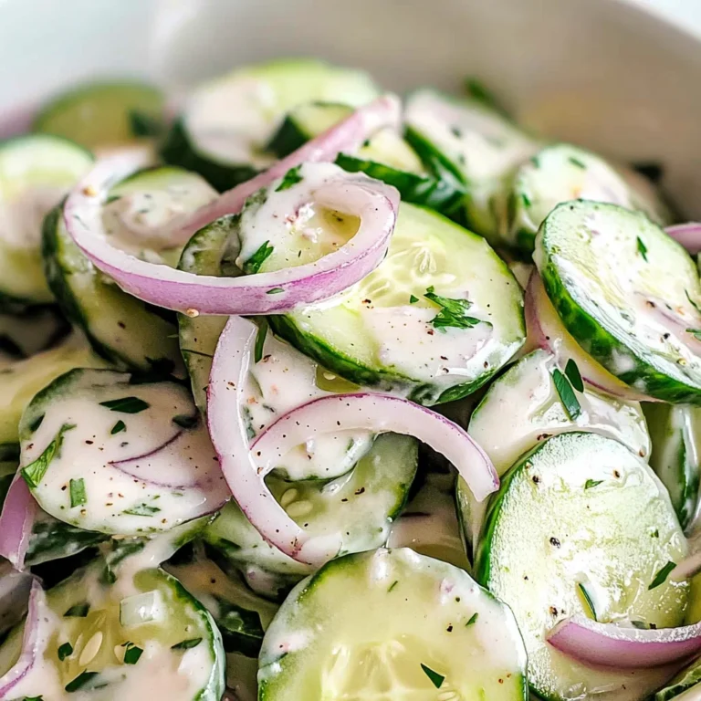 Creamy Italian Cucumber Salad