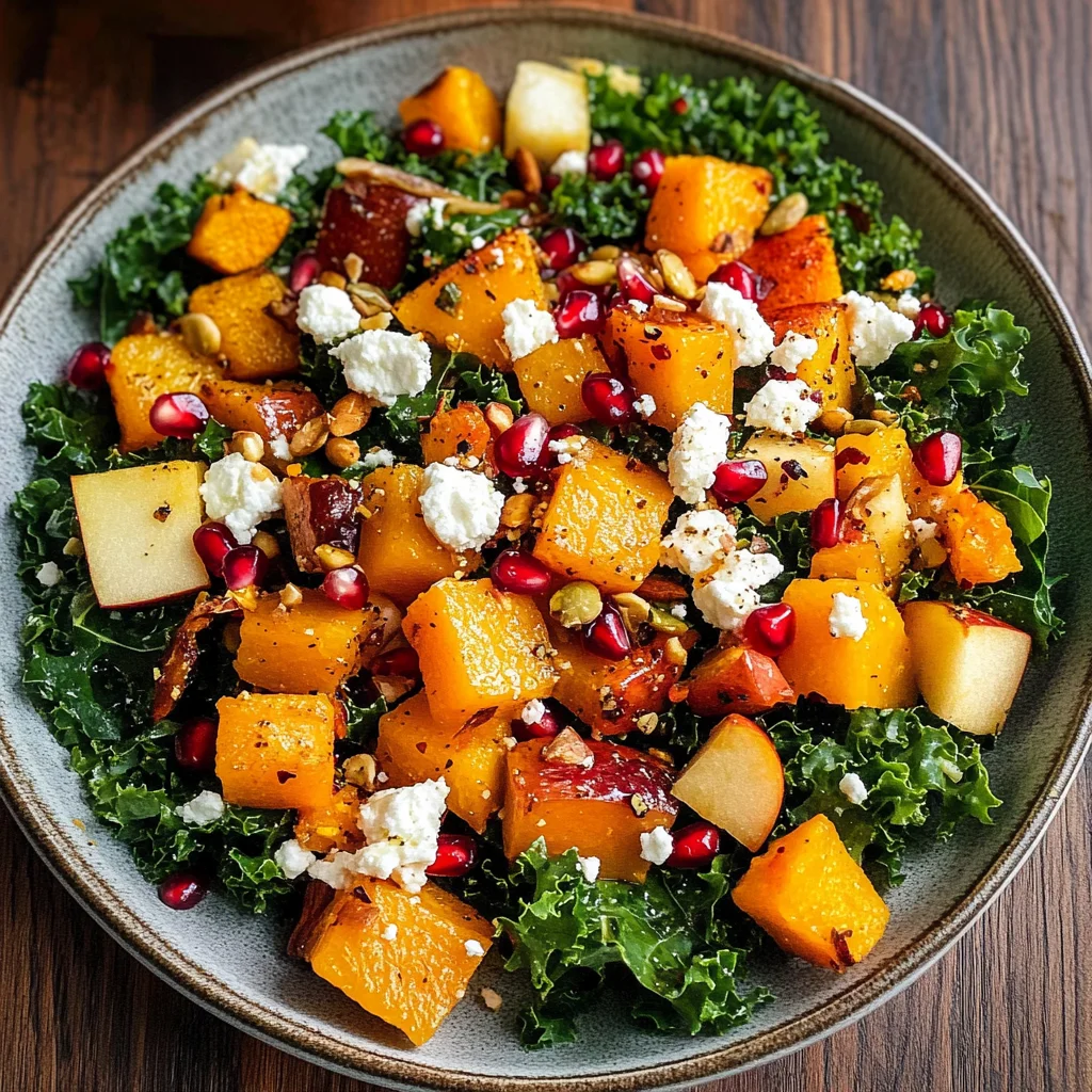 Fall Harvest Salad with Butternut Squash and Apple