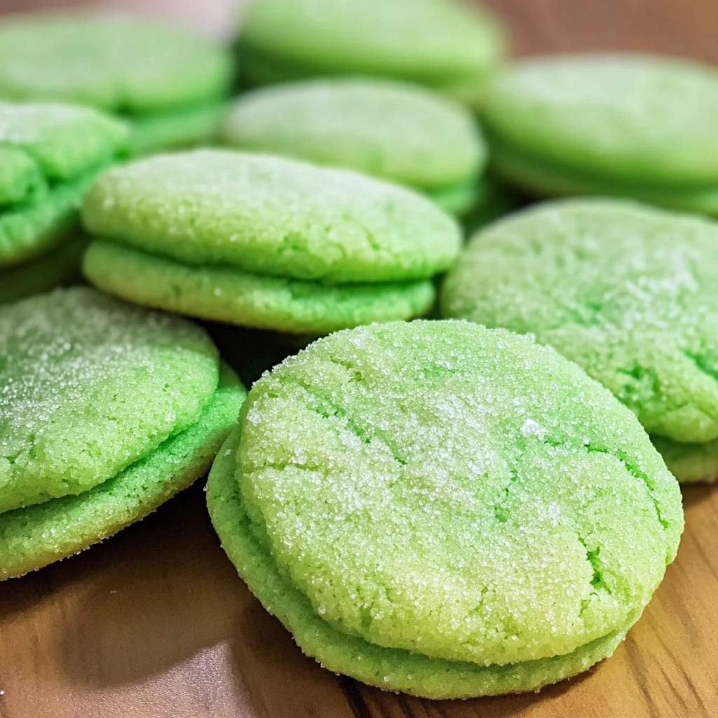 Green Soft Sugar Cookies