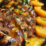 Grilled Pork Tenderloin with Peach Glaze and Orange-Habanero Mojo