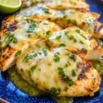 Grilled Salsa Verde Chicken with Pepper Jack
