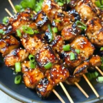 Honey Garlic Asian Chicken Kabobs