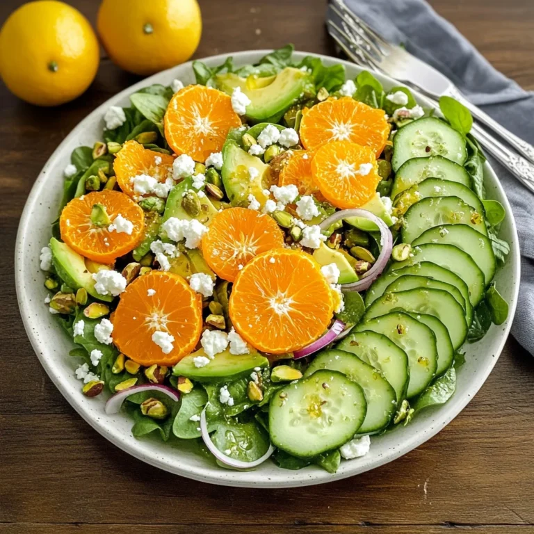 Irish Flag Clementine Cucumber Salad