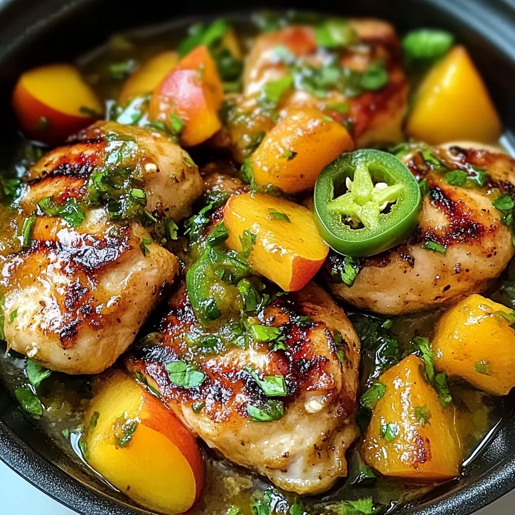 Jalapeno Peach Chicken