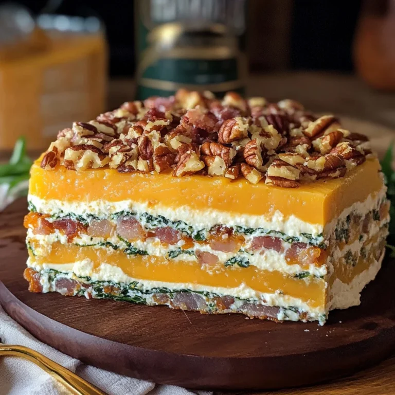 Layered Cheddar Cheese Appetizer (Cheese Torte)