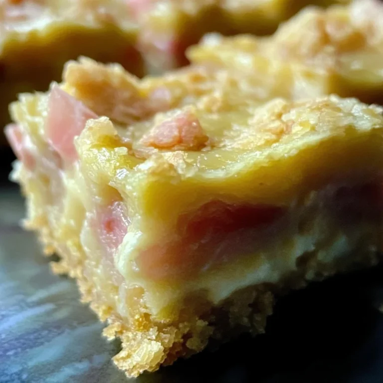 Lemon Rhubarb Bars