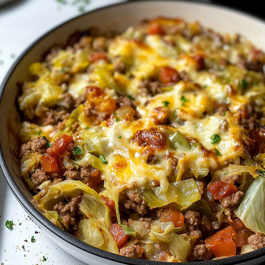 Low Carb Unstuffed Cabbage Casserole Recipe