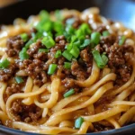 Mongolian Ground Beef Noodles