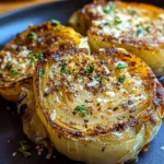 Oven Roasted Garlic Cabbage Steaks