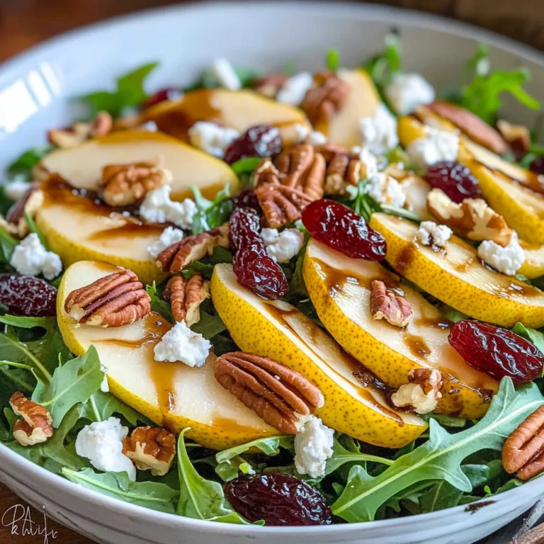 Pear Salad with Balsamic Vinaigrette