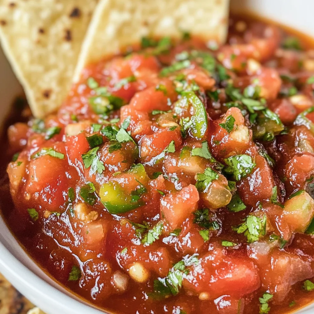 Restaurant Style Blender Salsa
