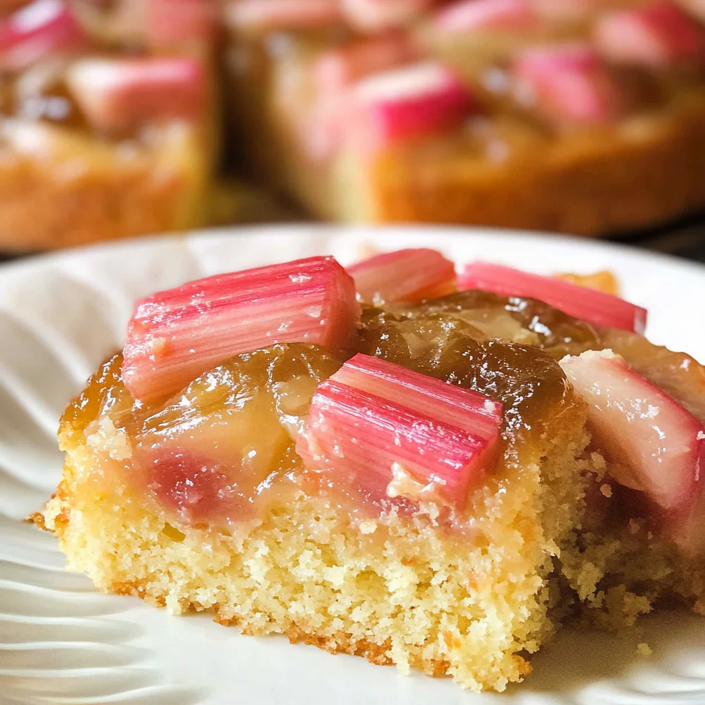 Rhubarb Upside Down Cake