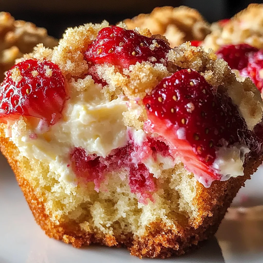 Strawberry Cream Cheese Muffins