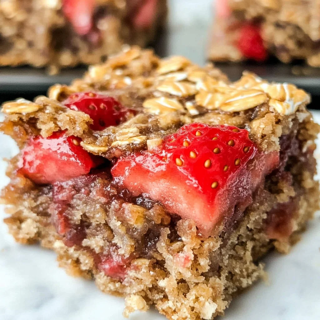 Strawberry Oatmeal Bars