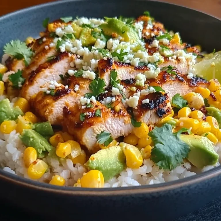 Street Corn Chicken Rice Bowl