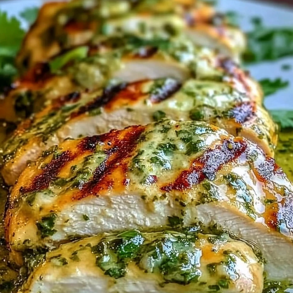 Grilled Salsa Verde Pepper Jack Chicken