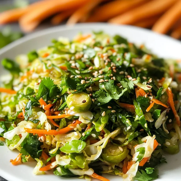 Asian Shaved Brussels Sprouts Salad