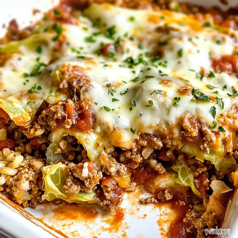 Cabbage Roll Casserole (Healthy Comfort Food)