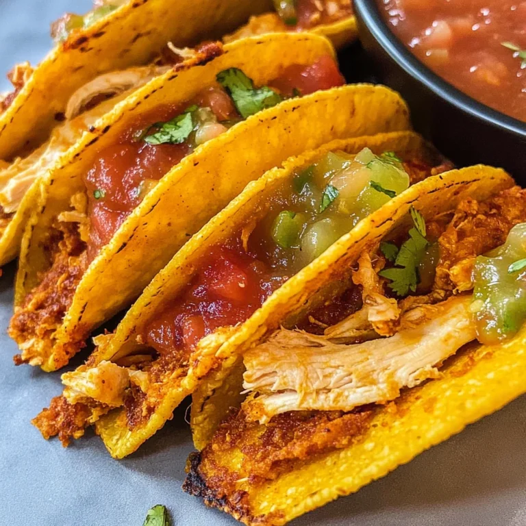 Easy Baked Crispy Chicken Tacos