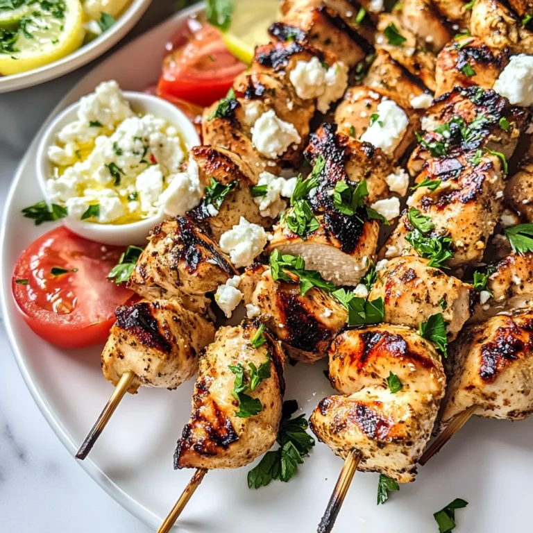 Greek Chicken Kabobs