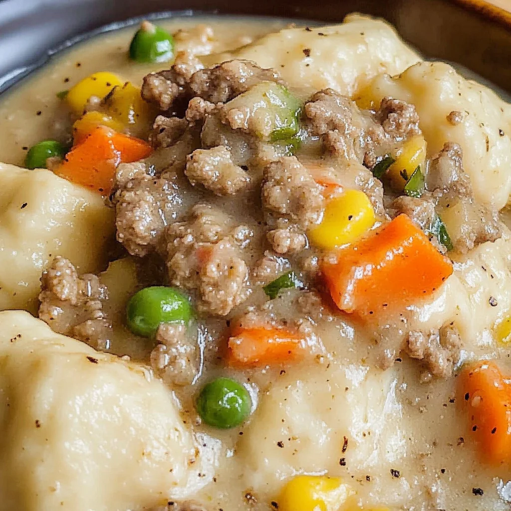 Ground Beef and Dumplings
