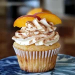 Peach Cobbler Cupcakes