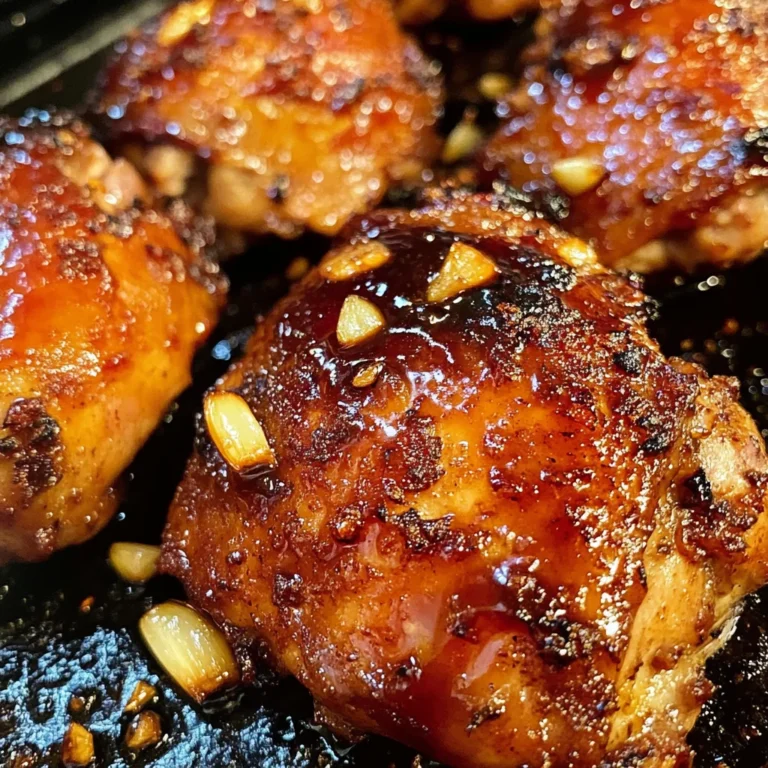 Smoked Candied Garlic Chicken Thighs
