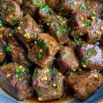 Air Fryer Garlic Butter Steak Bites