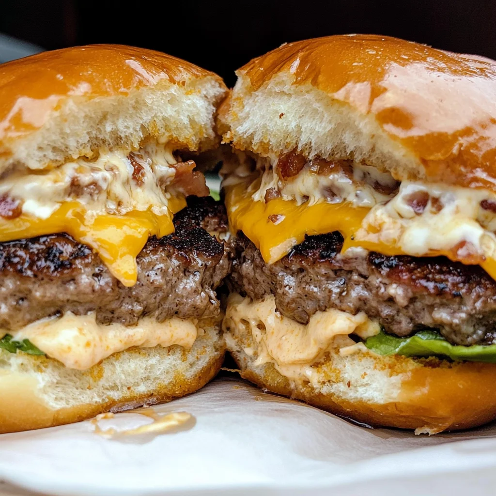 Cream Cheese Stuffed Burgers