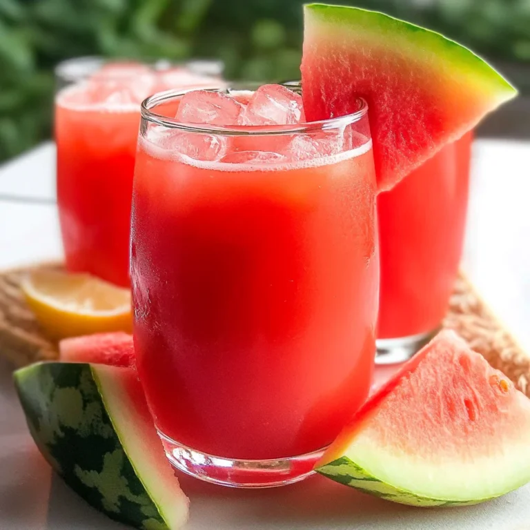 Homemade Watermelon Lemonade