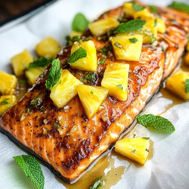 Honey Pineapple Salmon