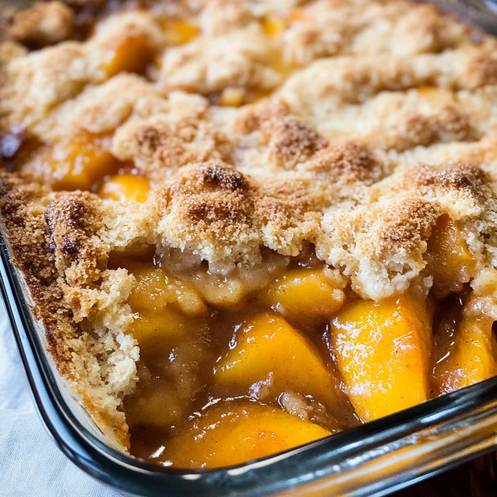 Peach Cobbler Recipe (Easy)